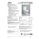 American Standard Cadet PRO 215BB104.020 White Vitreous China Floor-Mount Chair Height Round Toilet with High-Efficiency Tank and 10