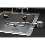 Guardian Equipment G1895 AutoFlow Right Hand All Stainless Steel Deck Mounted Eyewash Station with 90 Degree Swivel
