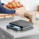 AvaTek RSB250T 250 lb. Digital Receiving Scale with Built-In Handle and Treaded Platter