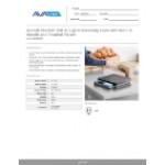 AvaTek RSB250T 250 lb. Digital Receiving Scale with Built-In Handle and Treaded Platter