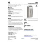 Bradley Diplomat 6A01-110000 27 oz. Stainless Steel Automatic Foam Soap / Sanitizer Dispenser
