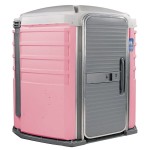 PolyJohn SA1-1012 We'll Care III Pink Wheelchair Accessible Portable Restroom - Assembled PolyJohn SA1-1012 We'll Care III Pink Wheelchair Accessible Portable Restroom - Assembled