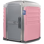 PolyJohn SA1-1012 We'll Care III Pink Wheelchair Accessible Portable Restroom - Assembled PolyJohn SA1-1012 We'll Care III Pink Wheelchair Accessible Portable Restroom - Assembled