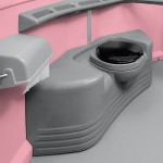 PolyJohn SA1-1012 We'll Care III Pink Wheelchair Accessible Portable Restroom - Assembled PolyJohn SA1-1012 We'll Care III Pink Wheelchair Accessible Portable Restroom - Assembled