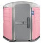 PolyJohn SA1-1012 We'll Care III Pink Wheelchair Accessible Portable Restroom - Assembled PolyJohn SA1-1012 We'll Care III Pink Wheelchair Accessible Portable Restroom - Assembled