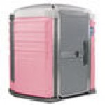 PolyJohn SA1-1012 We'll Care III Pink Wheelchair Accessible Portable Restroom - Assembled PolyJohn SA1-1012 We'll Care III Pink Wheelchair Accessible Portable Restroom - Assembled