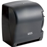 Lavex Translucent Black Lever Activated Paper Towel Dispenser with 6 Paper Towel Rolls Lavex Translucent Black Lever Activated Paper Towel Dispenser with 6 Paper Towel Rolls