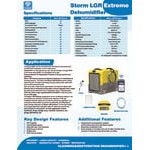 AlorAir Storm Extreme LGR 85 Blue Industrial Commercial Dehumidifier with Pump - 115V AlorAir Storm Extreme LGR 85 Blue Industrial Commercial Dehumidifier with Pump - 115V