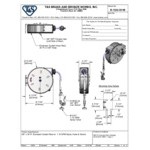 T&S B-7222-C01M 30' Enclosed Epoxy Coated Steel Hose Reel with B-0107 Spray Valve