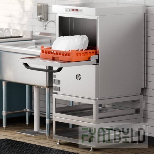 MainStreet Equipment HTUC High-Temperature Undercounter Dishwasher with 18