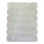 Commercial Zone Avante 55 Gallon Gray Polyethylene Square Indoor / Outdoor Modular Single-Stream Trash Can with Canopy Top Commercial Zone Avante 55 Gallon Gray Polyethylene Square Indoor / Outdoor Modular Single-Stream Trash Can with Canopy Top
