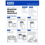 Lavex 42 Gallon Black Dome Top Trash Can with Paper Towel Dispenser, Squeegee, and Windshield Wash Station
