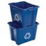Rubbermaid® FG571473BLUE 14 Gallon Blue Rectangular Curbside Recycling Bin Rubbermaid® FG571473BLUE 14 Gallon Blue Rectangular Curbside Recycling Bin