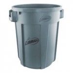 Libman 1573 32 Gallon Gray Rounded Trash Can Lid