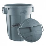 Libman 1573 32 Gallon Gray Rounded Trash Can Lid