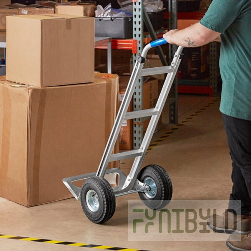 Lavex 500 lb. Aluminum Straight Back Hand Truck with 10