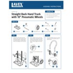 Lavex 500 lb. Aluminum Straight Back Hand Truck with 10 Lavex 500 lb. Aluminum Straight Back Hand Truck with 10