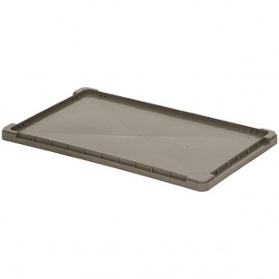Quantum LID2415 Gray Lid for RSO2415-5, RSO2415-7, and RSO2415-9 Straight Wall Stacking Containers