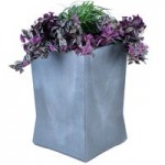 Commercial Zone 724566 ModTec 20 Gallon Gunmetal Satin Square Trash Can with Stainless Steel Lid Commercial Zone 724566 ModTec 20 Gallon Gunmetal Satin Square Trash Can with Stainless Steel Lid