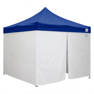 Caravan Canopy 21003205020 Classic 10' x 10' Blue Heavy-Duty Commercial Grade Instant Canopy Deluxe Kit with Side Walls Caravan Canopy 21003205020 Classic 10' x 10' Blue Heavy-Duty Commercial Grade Instant Canopy Deluxe Kit with Side Walls