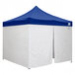 Caravan Canopy 21003205020 Classic 10' x 10' Blue Heavy-Duty Commercial Grade Instant Canopy Deluxe Kit with Side Walls
