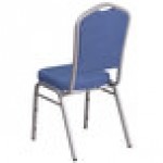 Flash Furniture FD-C01-S-7-GG Hercules Blue Fabric Crown Back Stackable Banquet Chair with Silver Frame Flash Furniture FD-C01-S-7-GG Hercules Blue Fabric Crown Back Stackable Banquet Chair with Silver Frame