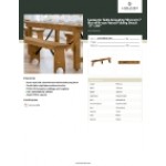Lancaster Table & Seating Vineyard 7' Barrel Brown Wood Folding Bench 12 Lancaster Table & Seating Vineyard 7' Barrel Brown Wood Folding Bench 12