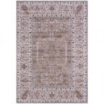Abani Molana Collection 4' x 6' Pink / Blue Vintage Folk Area Rug Abani Molana Collection 4' x 6' Pink / Blue Vintage Folk Area Rug