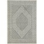 Abani Cabo Collection 4' x 6' Cream / Gray Contemporary Hexagon Medallion Area Rug