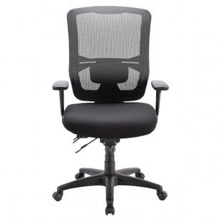 Eurotech MFST5400 Apollo II Series Black High Back Multi-Function Swivel Office Chair