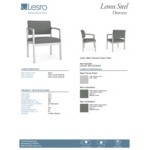Lesro Lenox Steel Open House Asteroid Fabric Oversized Guest Arm Chair Lesro Lenox Steel Open House Asteroid Fabric Oversized Guest Arm Chair