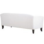 Flash Furniture 111-3-WH-GG Hercules Imperial White Leather Sofa with Wooden Feet Flash Furniture 111-3-WH-GG Hercules Imperial White Leather Sofa with Wooden Feet