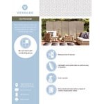 Versare 4' x 4' Stone Single Panel Outdoor Partition