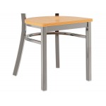 Lancaster Table & Seating Clear Coat Finish Cross Back Chair with Natural Wood Seat - Assembled Lancaster Table & Seating Clear Coat Finish Cross Back Chair with Natural Wood Seat - Assembled