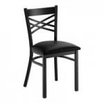 Lancaster Table & Seating Clear Coat Finish Cross Back Chair with Natural Wood Seat - Assembled Lancaster Table & Seating Clear Coat Finish Cross Back Chair with Natural Wood Seat - Assembled