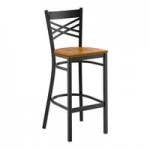 Lancaster Table & Seating Clear Coat Finish Cross Back Chair with Natural Wood Seat - Assembled Lancaster Table & Seating Clear Coat Finish Cross Back Chair with Natural Wood Seat - Assembled