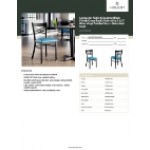 Lancaster Table & Seating Black Finish Cross Back Chair with 2 1/2 Lancaster Table & Seating Black Finish Cross Back Chair with 2 1/2