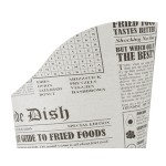 Choice Large 16 oz. Paper Scoop Cup with Newsprint Design - 1,000/Case