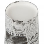 Choice Large 16 oz. Paper Scoop Cup with Newsprint Design - 1,000/Case