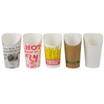 Choice Large 16 oz. Paper Scoop Cup with Newsprint Design - 1,000/Case