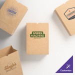 Choice 1/8 52 lb. Natural Kraft Paper Customizable Barrel Sack - 500/Case