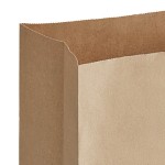 Choice 1/8 52 lb. Natural Kraft Paper Customizable Barrel Sack - 500/Case