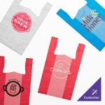 Choice Customizable 1/6 Standard Size Red Unprinted Standard-Duty Plastic T-Shirt Bag - 1,000/Case
