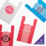 Choice Customizable 1/6 Standard Size Red Unprinted Standard-Duty Plastic T-Shirt Bag - 1,000/Case