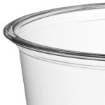 Choice 16 oz. Ultra-Clear Recycled PET Plastic Round Deli Container - 50/Pack