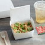 Fold-Pak 01BPDINEWM Bio-Pak Dine White Microwavable Paper #1 Take-Out Container 4 3/8 Fold-Pak 01BPDINEWM Bio-Pak Dine White Microwavable Paper #1 Take-Out Container 4 3/8