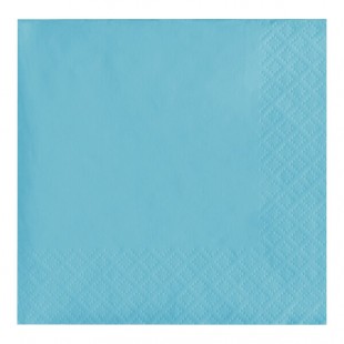 Creative Converting 139179154 Pastel Blue 2-Ply Beverage Napkin - 600/Case