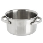 American Metalcraft MPL4 4 oz. Mini Stainless Steel Pot and Lid American Metalcraft MPL4 4 oz. Mini Stainless Steel Pot and Lid
