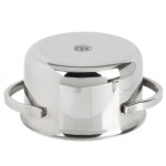 American Metalcraft MPL4 4 oz. Mini Stainless Steel Pot and Lid American Metalcraft MPL4 4 oz. Mini Stainless Steel Pot and Lid