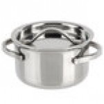 American Metalcraft MPL4 4 oz. Mini Stainless Steel Pot and Lid American Metalcraft MPL4 4 oz. Mini Stainless Steel Pot and Lid